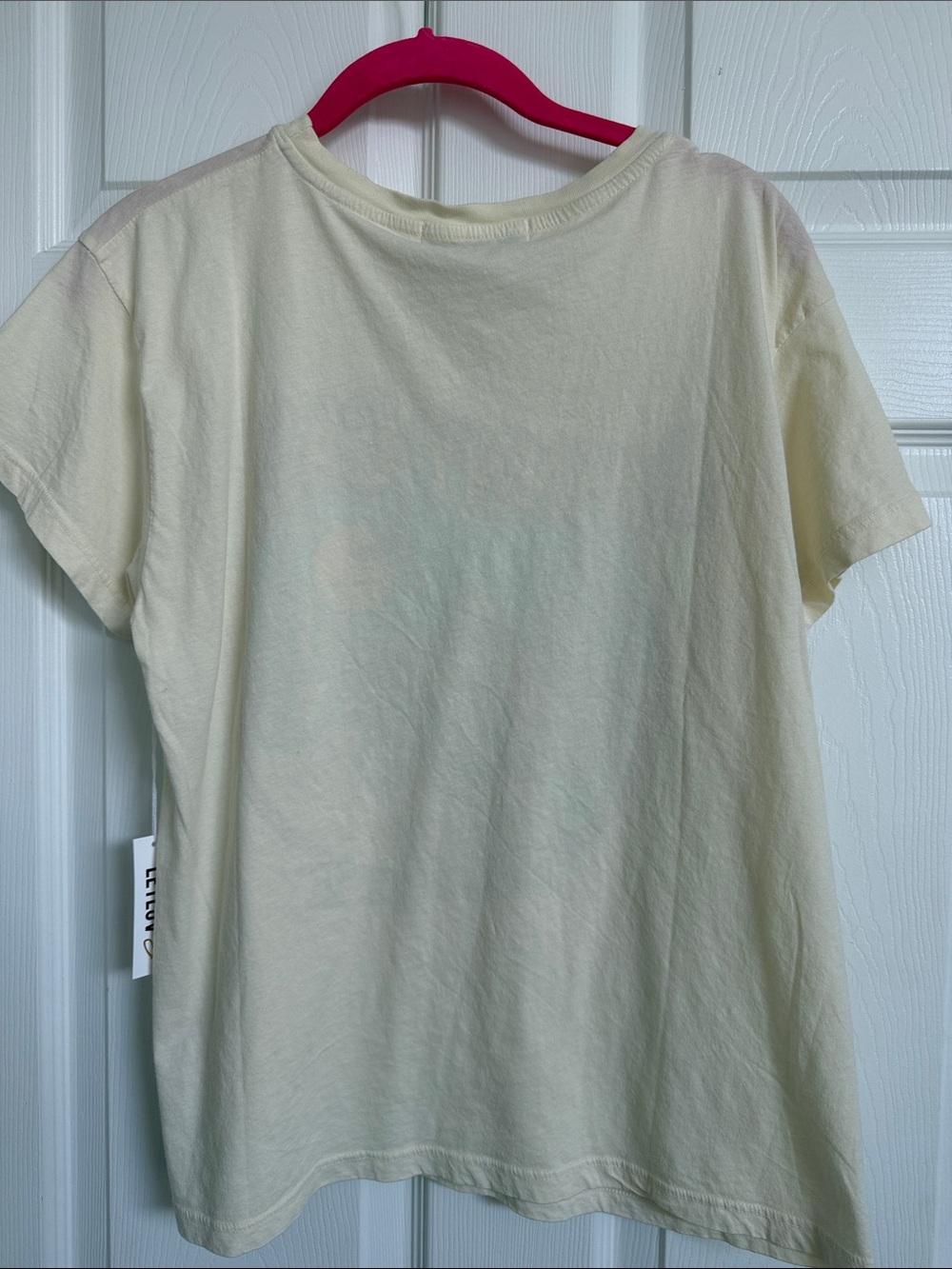 NWT LETLUV Size S Cream Johnny Cash Graphic Tee - Ghost Riders Design - Picture 2 of 2